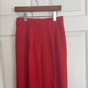New with tag size 6 red flare leg trousers